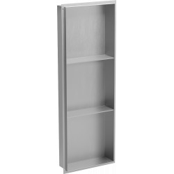 Mexen X-Wall-NR  falba építhetö polc falfülke burkolható keret  polcal 90 x 30 cm, inox - 1911903010S Falfülke Falfülke 406959 Mexen