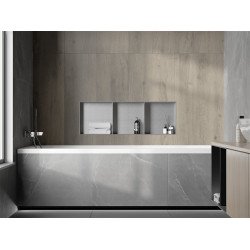 Mexen X-Wall-NR  falba építhetö polc falfülke burkolható keret  polcal 90 x 30 cm, inox - 1911903010S Falfülke