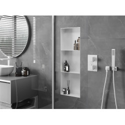 Mexen X-Wall-NR  falba építhetö polc falfülke burkolható keret  polcal 90 x 30 cm, fehér  - 1921903010S Falfülke Falfülke 406959 Mexen