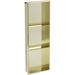 Mexen X-Wall-NR  falba építhetö polc falfülke burkolható keret  polcal 90 x 30 cm, arany  - 1951903010S Falfülke Falfülke 406959 Mexen