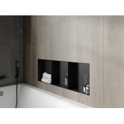 Mexen X-Wall-NR  falba építhetö polc falfülke burkolható keret  polcal 90 x 30 cm, fekete  - 1971903010S Falfülke