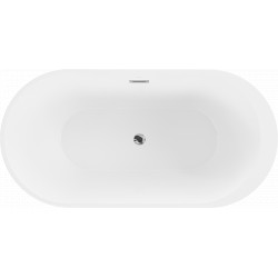 Luxury Livia szabadon álló fürdökád akril  150 x 75 cm, fehér - 52591507500 Térben álló kád