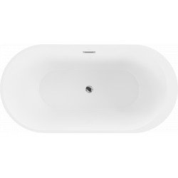 Luxury Livia szabadon álló fürdökád akril  150 x 75 cm, fehér - 52591507500 Térben álló kád