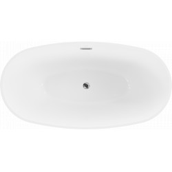 Luxury Eris szabadon álló fürdökád akril  155 x 80 cm, fehér - 53441558000 Térben álló kád