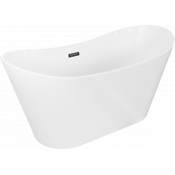 Luxury Montana szabadon álló fürdökád akril  150 x 72 cm, fehér,  leeresztö   fekete - 52011507500-B Térben álló kád Térben álló kád Luxury