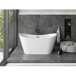 Luxury Montana szabadon álló fürdökád akril  150 x 72 cm, fehér,  leeresztö   fekete - 52011507500-B Térben álló kád Térben álló kád Luxury