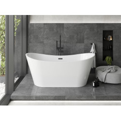 Luxury Montana szabadon álló fürdökád akril  170 x 80 cm, fehér,  leeresztö   fekete - 52011708000-B Térben álló kád Térben álló kád Luxury