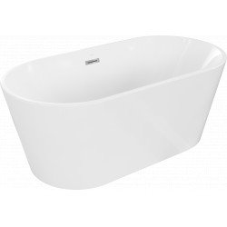 Luxury Luna szabadon álló fürdökád akril  150 x 75 cm, fehér,  leeresztö  króm - 52031507500 Térben álló kád Térben álló kád Luxury