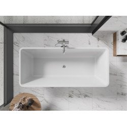 Luxury Tonia szabadon álló fürdökád akril  170 x 75 cm, fehér,  leeresztö  króm - 52171707500 Térben álló kád