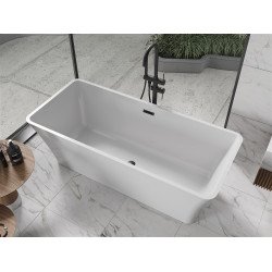 Luxury Tonia szabadon álló fürdökád akril  170 x 75 cm, fehér,  leeresztö   fekete - 52171707500-B Térben álló kád
