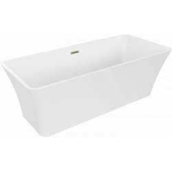 Luxury Tonia szabadon álló fürdökád akril  170 x 75 cm, fehér,  leeresztö arany - 52171707500-G Térben álló kád Térben álló kád Luxury