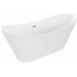 Luxury Celia szabadon álló fürdökád akril  170 x 75 cm, fehér,  leeresztö  króm - 52331707500 Térben álló kád Térben álló kád Luxury