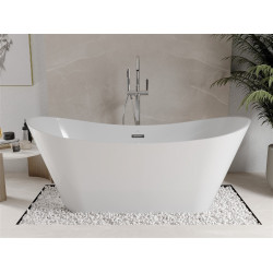 Luxury Celia szabadon álló fürdökád akril  170 x 75 cm, fehér,  leeresztö  króm - 52331707500 Térben álló kád Térben álló kád Luxury