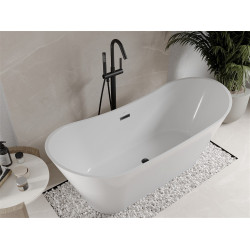 Luxury Celia szabadon álló fürdökád akril  170 x 75 cm, fehér,  leeresztö   fekete - 52331707500-B Térben álló kád