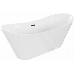 Luxury Celia szabadon álló fürdökád akril  170 x 75 cm, fehér,  leeresztö   fekete - 52331707500-B Térben álló kád Térben álló kád Luxury