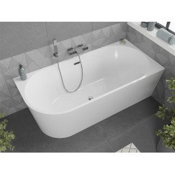 Luxury Mia szabadon álló fürdökád akril   jobbos  150 x 75 cm, fehér,  leeresztö  króm - 52691507500P Térben álló kád