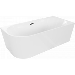 Luxury Mia szabadon álló fürdökád akril   jobbos  170 x 80 cm, fehér,  leeresztö   fekete - 52691708000P-B Térben álló kád Térben álló kád Luxury