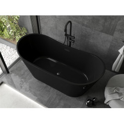 Luxury Montana szabadon álló fürdökád akril  170 x 80 cm, fekete,  leeresztö   fekete - 52011708070-B Térben álló kád