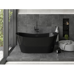 Luxury Montana szabadon álló fürdökád akril  170 x 80 cm, fekete,  leeresztö   fekete - 52011708070-B Térben álló kád Térben álló kád Luxury