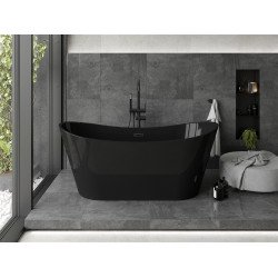 Luxury Montana szabadon álló fürdökád akril  170 x 80 cm, fekete,  leeresztö   fekete - 52011708070-B Térben álló kád Térben álló kád Luxury