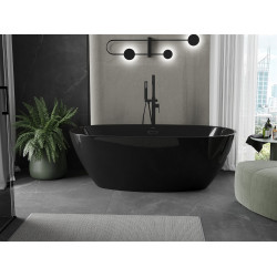 Luxury Eris szabadon álló fürdökád akril  170 x 85 cm, fekete,  leeresztö   fekete - 53441708570-B Térben álló kád Térben álló kád Luxury