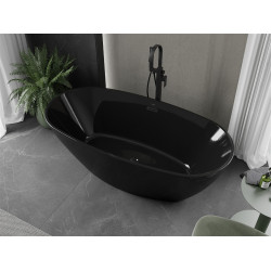 Luxury Eris szabadon álló fürdökád akril  170 x 85 cm, fekete,  leeresztö   fekete - 53441708570-B Térben álló kád