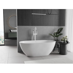 Luxury Rimini szabadon álló fürdökád  öntött márvány  150 x 75 cm, fehér mat - 57241507500 Térben álló kád Térben álló kád Luxury