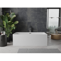 Luxury Nita szabadon álló fürdökád akril  170 x 80 cm, fehér,  leeresztö  króm - 52091708000 Térben álló kád Térben álló kád Luxury