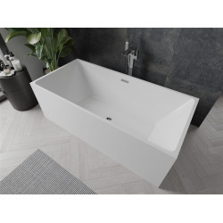 Luxury Nita szabadon álló fürdökád akril  170 x 80 cm, fehér,  leeresztö  króm - 52091708000 Térben álló kád