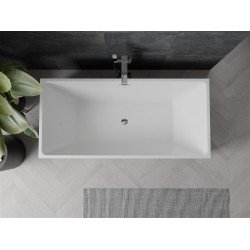 Luxury Nita szabadon álló fürdökád akril  170 x 80 cm, fehér,  leeresztö  króm - 52091708000 Térben álló kád