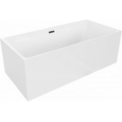 Luxury Nita szabadon álló fürdökád akril  170 x 80 cm, fehér,  leeresztö   fekete - 52091708000-B Térben álló kád Térben álló kád Luxury