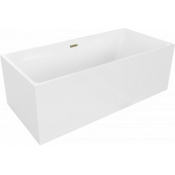 Luxury Nita szabadon álló fürdökád akril  170 x 80 cm, fehér,  leeresztö arany - 52091708000-G Térben álló kád Térben álló kád Luxury