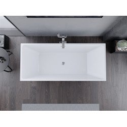Luxury Lita szabadon álló fürdökád akril  170 x 75 cm, fehér,  leeresztö  króm - 52121707500 Térben álló kád