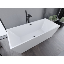 Luxury Lita szabadon álló fürdökád akril  170 x 75 cm, fehér,  leeresztö   fekete - 52121707500-B Térben álló kád