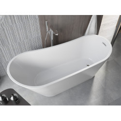 Luxury Alta szabadon álló fürdökád akril  170 x 75 cm, fehér,  leeresztö  króm - 52141707500 Térben álló kád