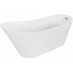 Luxury Alta szabadon álló fürdökád akril  170 x 75 cm, fehér,  leeresztö  króm - 52141707500 Térben álló kád Térben álló kád Luxury