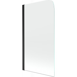 Mexen Felix Kádparaván 1 részes 70 x 140 cm,  átlátszó nano, fekete - 890-070-001-70-00 Kádparaván Fürdökád Mexen