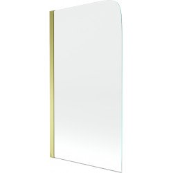 Mexen Felix Kádparaván 1 részes 70 x 140 cm,  átlátszó nano, arany - 890-070-001-50-00 Kádparaván Fürdökád Mexen