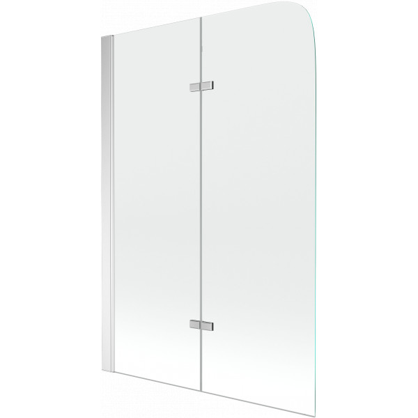 Mexen Felix Kádparaván 2 részes 80 x 140 cm,  átlátszó nano, króm - 890-080-002-01-00 Kádparaván