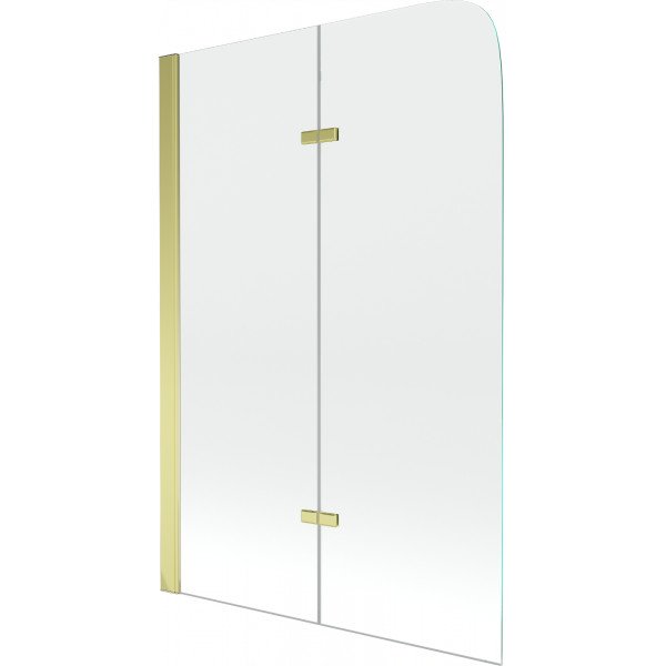 Mexen Felix Kádparaván 2 részes 80 x 140 cm,  átlátszó nano, arany - 890-080-002-50-00 Kádparaván