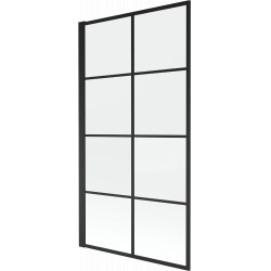 Mexen Alex Kádparaván 1 részes 70 x 140 cm, fekete wzór - 893-070-001-70-77 Kádparaván Fürdökád Mexen