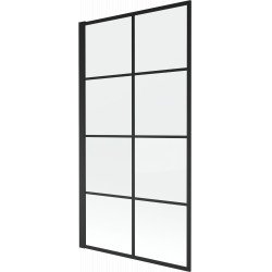 Mexen Alex Kádparaván 1 részes 80 x 140 cm, fekete wzór - 893-080-001-70-77 Kádparaván Fürdökád Mexen