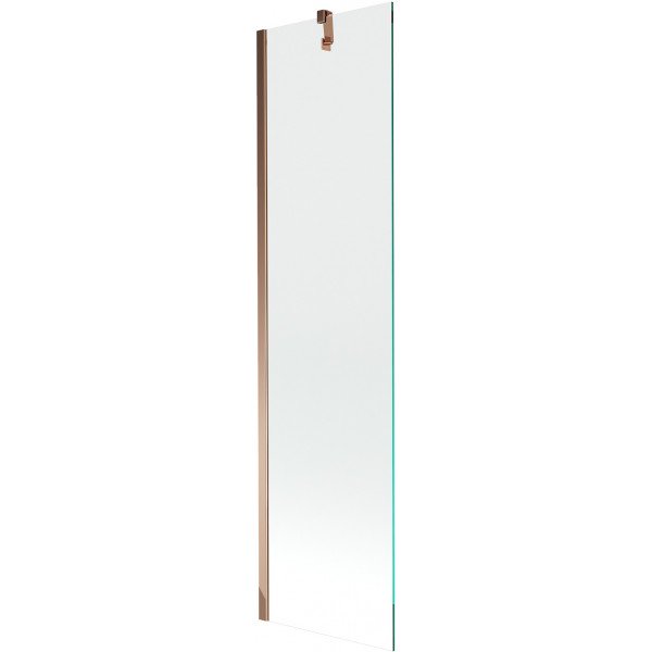 Mexen Next Kádparaván 1 részes 50 x 150 cm,  átlátszó nano, rózsa arany - 895-050-000-00-00-60 Kádparaván