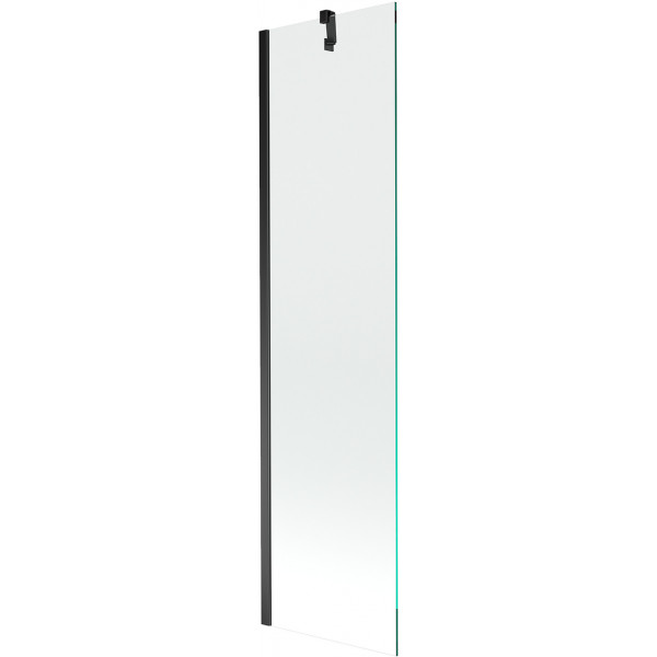 Mexen Next Kádparaván 1 részes 50 x 150 cm,  átlátszó nano, fekete - 895-050-000-00-00-70 Kádparaván