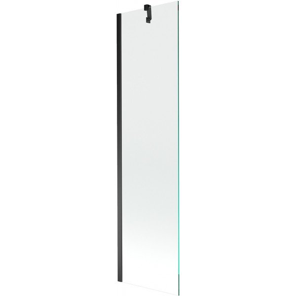 Mexen Next Kádparaván 1 részes 50 x 150 cm,  átlátszó nano, fekete - 895-050-000-00-00-70 Kádparaván
