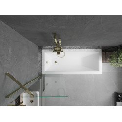 Mexen Next Kádparaván 1 részes 60 x 150 cm,  átlátszó nano, arany - 895-060-000-00-00-50 Kádparaván