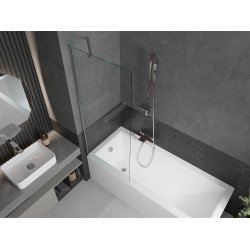 Mexen Next Kádparaván 1 részes 70 x 150 cm,  átlátszó nano, króm - 895-070-000-00-00-01 Kádparaván