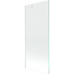 Mexen Next Kádparaván 1 részes 80 x 150 cm,  átlátszó nano,  fehér  - 895-080-000-00-00-20 Kádparaván Fürdökád Mexen