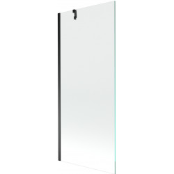 Mexen Next Kádparaván 1 részes 80 x 150 cm,  átlátszó nano, fekete - 895-080-000-00-00-70 Kádparaván Fürdökád Mexen