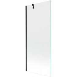 Mexen Next Kádparaván 1 részes 80 x 150 cm,  átlátszó nano, fekete - 895-080-000-00-00-70 Kádparaván Fürdökád Mexen